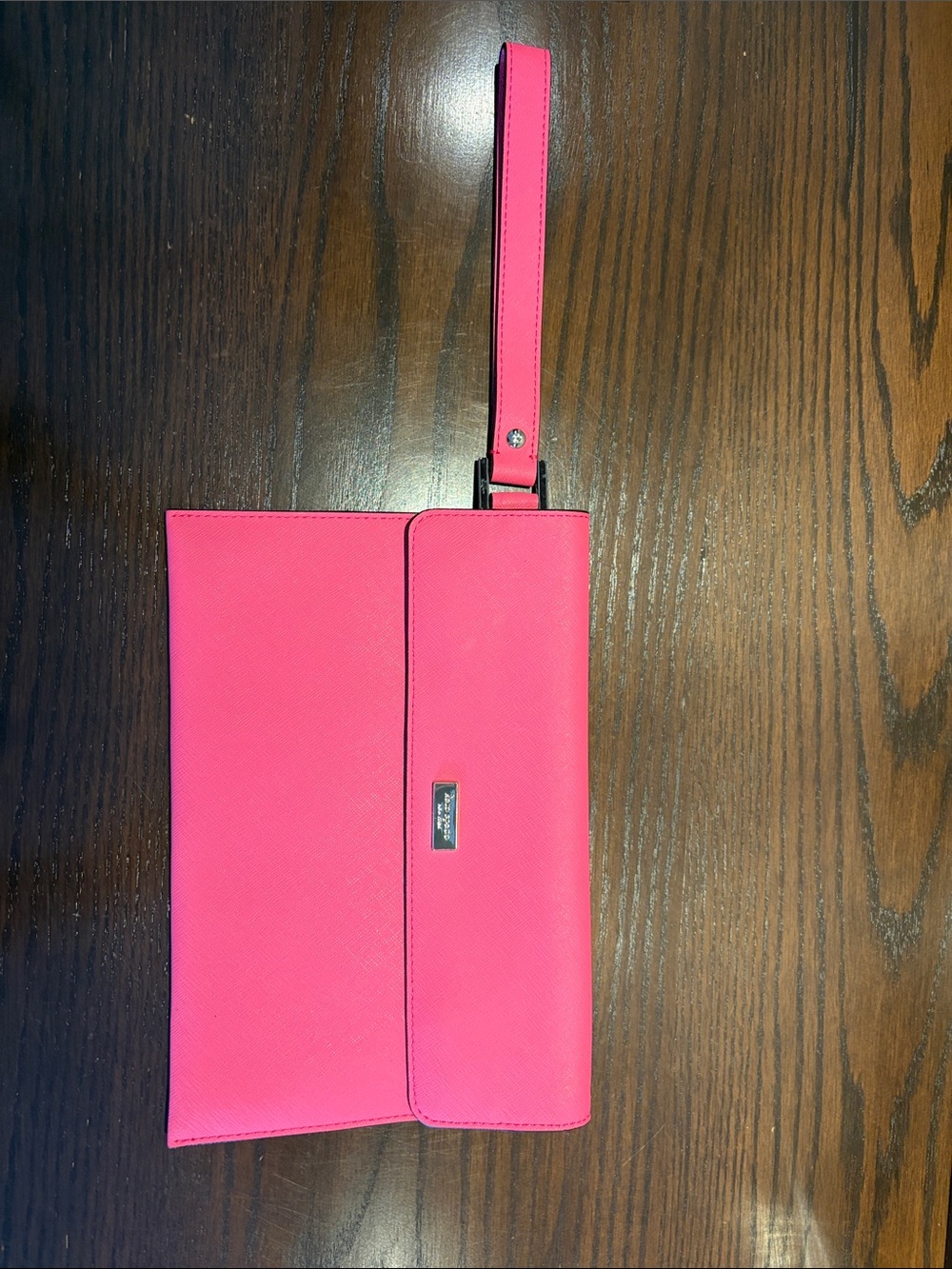 kate spade Bright Pink Envelope Wristlet